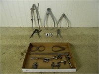 Tray lot assorted measuring devices: