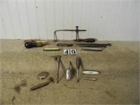 Tray lot assorted small tools: unsigned, German