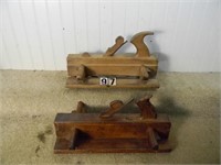 2 – Wooden wedge arm panel grooving planes, G: