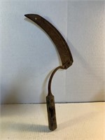 Vintage wooden handled sickle