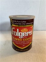 Folgers flaked coffee tin