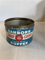 Sanborn vacuum, packed coffee tin
