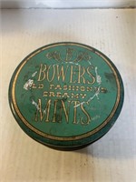 Bowers old-fashioned creamy mints,tin