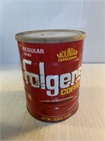Folgers coffee tin