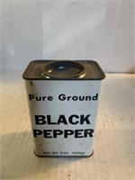 Pure ground pepper tin