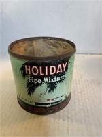 Holiday pipe mixture tin