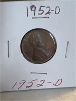1952D, wheat penny