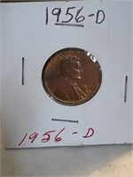 1956D, wheat penny