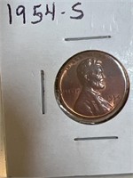 1954S wheat penny