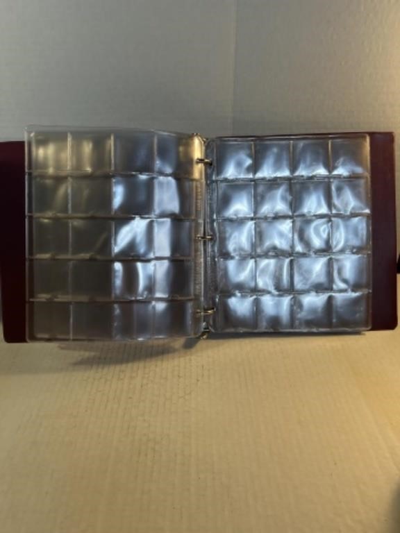 16 sleeve sheets  of coin protectors with binder