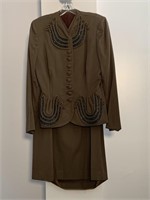 Brown Wool Skirt And Jacket