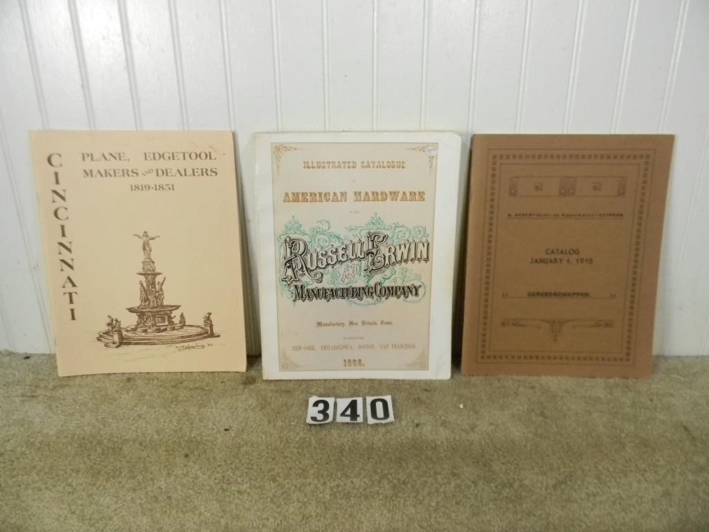 Box lot assorted P.B. reproduction tool catalogs