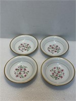 Set of 4 noritake china floral bowls