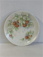 Strawberry collectors plate hand painted 1979