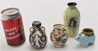 4 vases miniatures