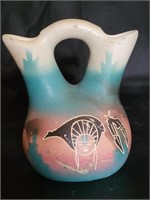 VTG Native American Pottery Wedding Vase