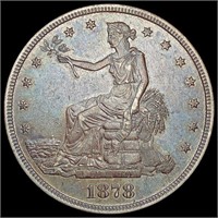 1878-S Silver Trade Dollar NEARLY UNCIRCULATED