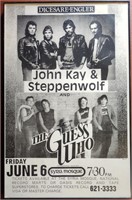 1986 Steppenwolf & The Guess Who Concert Poster!