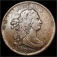 1806 Draped Bust Half Cent LIGHTLY CIRCULATED