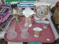Beautiful Porcelain Vases, Antique Celery Holders