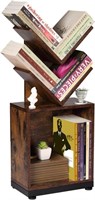 ruboka 2-Shelf Tree Bookshelf with Storage,