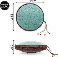 ITHWIU 14 Inch Steel Tongue Drum 15 Notes
