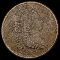 1804 Draped Bust Half Cent LIGHTLY CIRCULATED