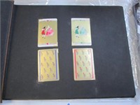 Vintage Playing Card Back Collection in Photo Albm