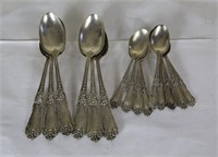Set of 15 sterling silver spoons