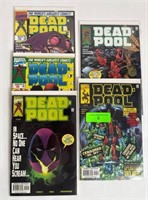 Deadpool Marvel Comics Five Issues Bagged and Boar