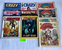 Vintage Crazy, 2000 AD and Megazine Magazines