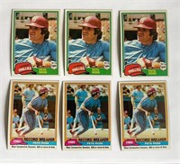 Pete Rose Vintage Baseball Cards Topps