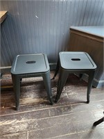 BACKLESS METAL CHAIRS