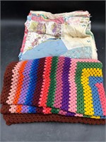 Colorful Handmade Afghan & Quilt