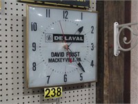 DLE, Clock 15x15, D Foust, Mackeyville - Works