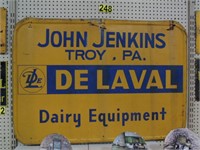 DLE Dairy Equip., John Jenkins Troy PA, Tin 46x32