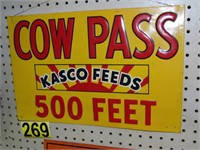KASCO FEEDS Cow Pass, Tin 17x11, Yel/Red