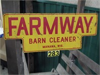FARMWAY Barn Cleaner, Tin 28x11, Yel/Red
