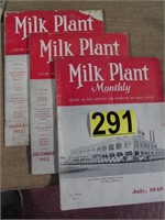 (3 Pc) '49, '52, '53 Milk Plant Monthlys