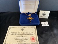 Camrose Kross Jacquline Kennedy Cross Necklace