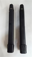 (2 pcs) 40 cal extended mags for Glocks