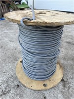 Spool of grey wire