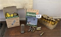 REMINGTON 20 GAUGE3 BOXES AND SOME BULLETS
