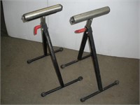 (2) Adjustable Roller Stands