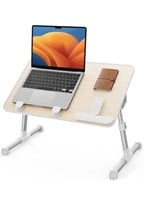 New SAIJI Laptop Bed Tray Table, Adjustable Home