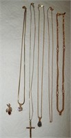 3 Gold Filled Necklaces 1 Monet 4 Total & Pendant