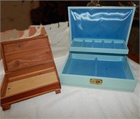 Jewelry Box and Small Cedar Chest