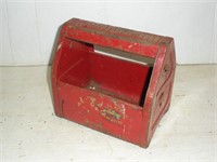 Vintage Childs Metal Toolbox  9x6x8 inches
