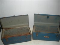 (2) Craftsman Metal Toolboxes  18x9x9 inches