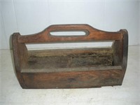 Vintage Wood Toolbox  18x6x10 inches
